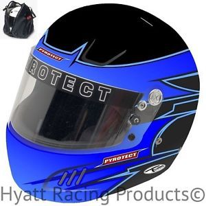 Pyrotect pro airflow auto racing helmet sa2015 - blue rebel graphic