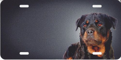 Rottweiler offset airbrush license plate free names on this air brush