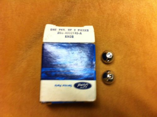 1956,1957 thunderbird nos chrome inside side vent knobs, pair, b6s 4002145-a