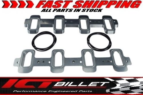 Ls3 rectangle port cylinder head to ls1 cathedral intake adapters ls lsx ls2