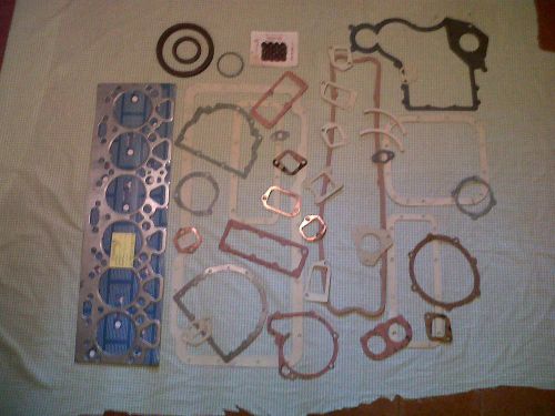 Perkins 6-354 diesel engine gasket set with oil &amp; valve seals headgasket juntas