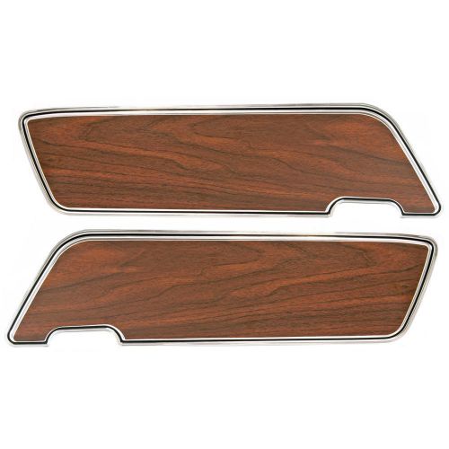 C9zz-6523942/3w mustang door panel inserts walnut deluxe 69-70