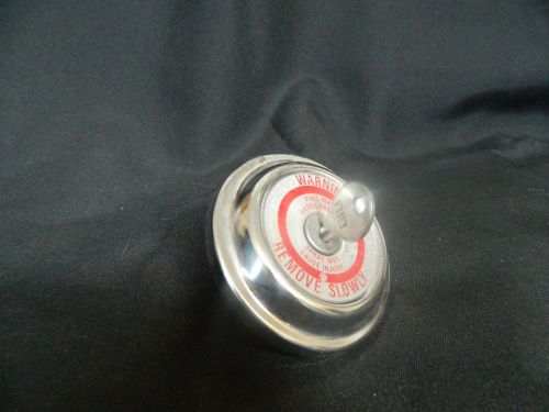 Vintage  metal locking fuel cap  with key  all-lock co. st547