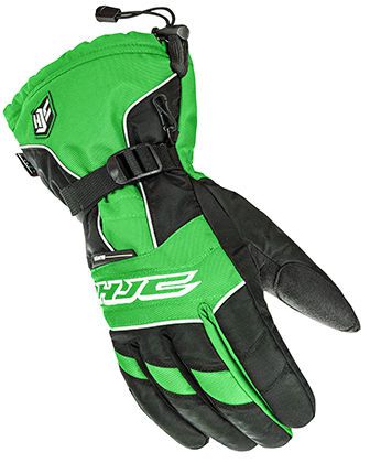 Hjc 15 men's storm green/black waterproof insulated snowmobile riding glove