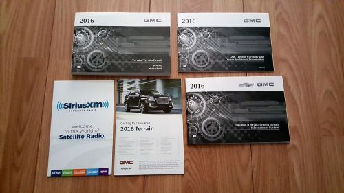2016 gmc terrain / terrain denali owners manual with navigation manual 03850