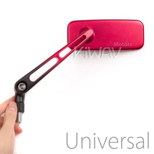 Mirror convex aluminum classic mx red for kawasaki z750 z1000 vulcan versys