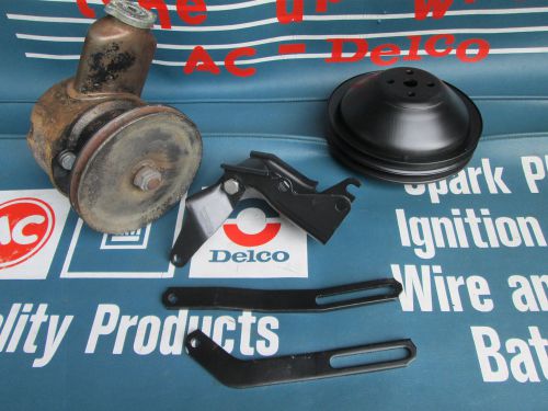 1963 64 chevy 230 250 6 cyl cylinder power steering p/s brackets l6 inline alt