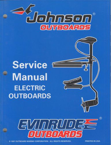 1998 johnson &amp; evinrude electric outboards p/n 520201 service manual (635)