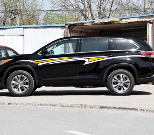 Car decal vinyl side sticker body decal racing stripe for highlader suv #cb146