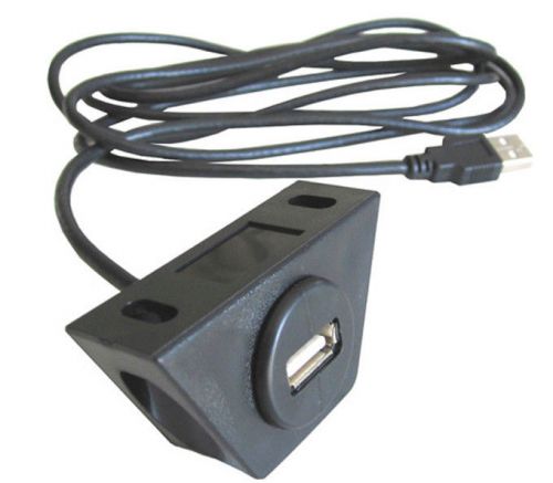 Usb under dash mount kit w/ 6 ft cable for ipod mp3 aux male female ends