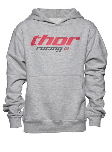 Thor mx motocross girls 2017 pinin pullover hoodie sweatshirt (heather gray) ym