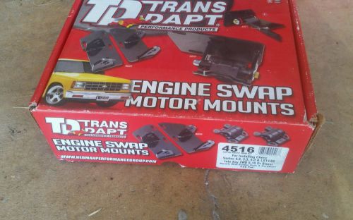 Trans dapt 4516 engine swap motor mount kit ls1/vortec into s10/blazer 2wd