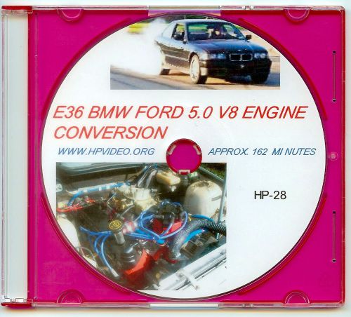 &#034;how to&#034; bmw 3 series 318 325 328 330 m3 / ford 5.0 v8 engine conversion  &#034;dvd&#034;