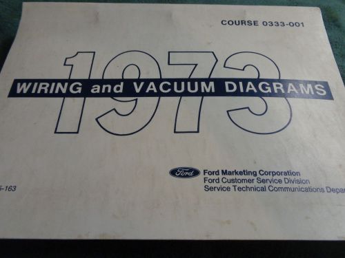 1973 ford car &amp; truck master wiring diagram set / original manual t-bird pickup+