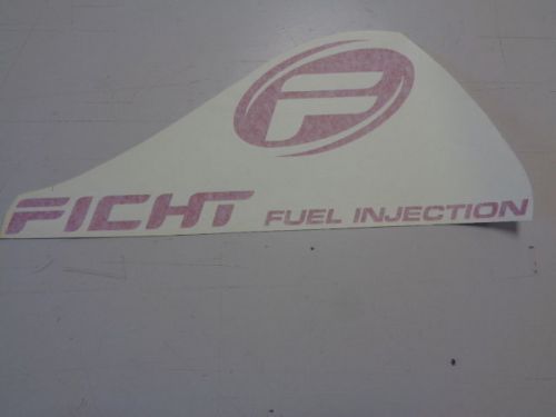 Evinrude ficht fuel injection decal red 17 3/4&#034; x 6 7/8&#034; marine boat