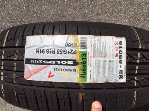 1 new 215/55-16 kumho solus xpert hp4 215 55 16 tire