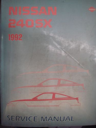 1992 nissan s13 240sx 240 sx oem factory service manual shop repair