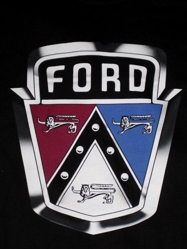 Ford v8 flathead 1949 50 51 m t shirt black hood emblem flat head medium