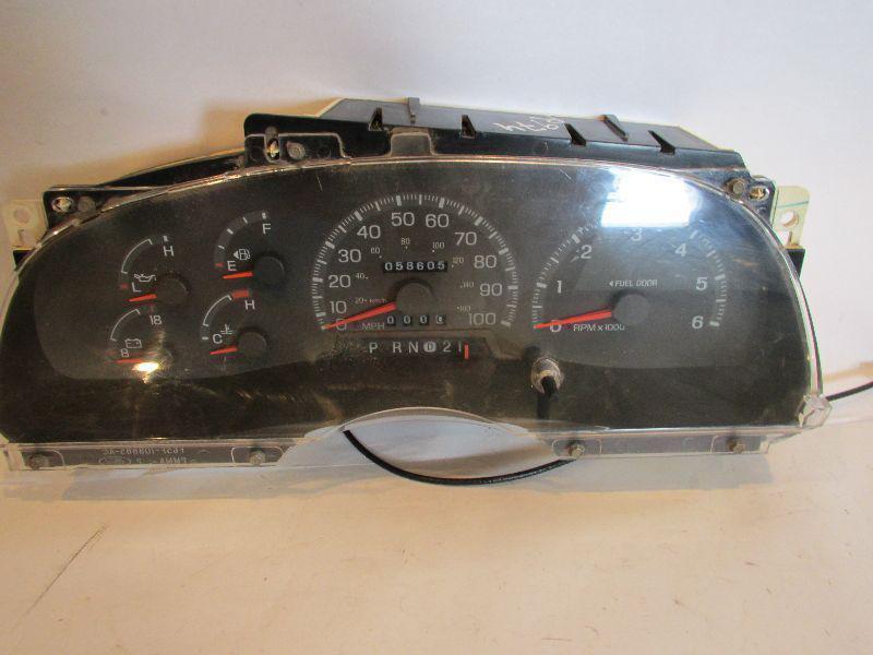97 98 ford f150 f250 expedition speedometer cluster mph with tach  f75f-10848-aa