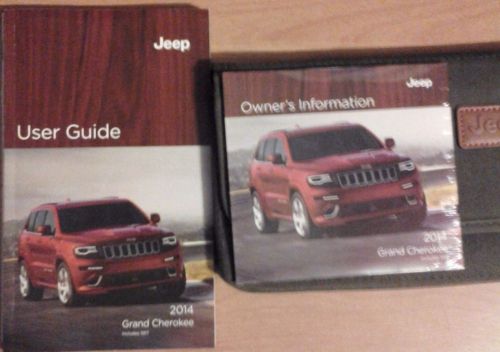 2014 jeep grand cherokee / srt user guide + owners manual dvd packet jeep packet