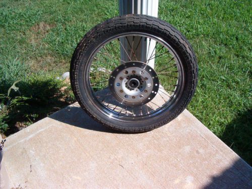 1985 honda rebel 250 front wheel /tire/ rotor-fits-rebel 250 cmx 250