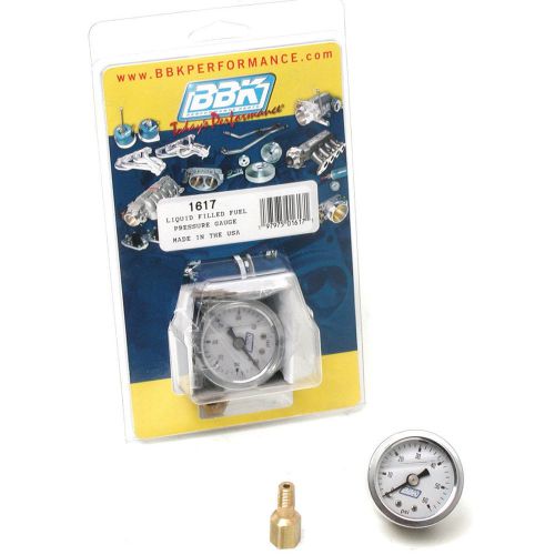 Bbk performance products 1617 liquid filled fuel pressure gauge kit universal