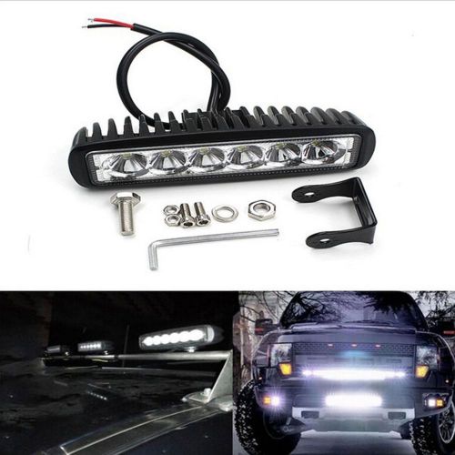 18w cree led work light bar 4wd spot beam offroad driving fog lamp atv suv truck