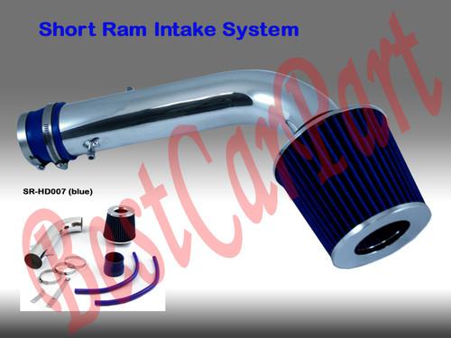 Bcp blue 95-02 accord v6 2.7/3.0l short ram air intake racing system + filter