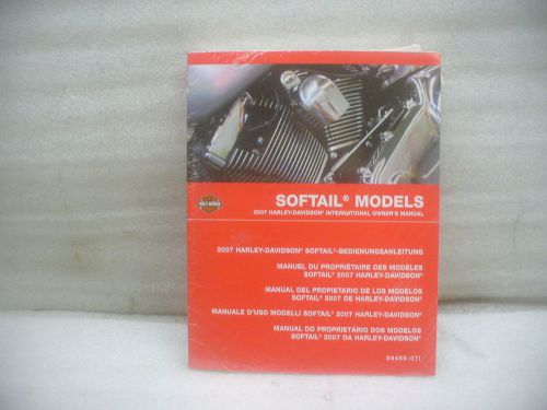 Harley 2007 softail international owners manual,# 99469-07.