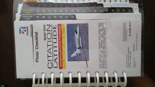 Flightsafety latitude pilot checklist new