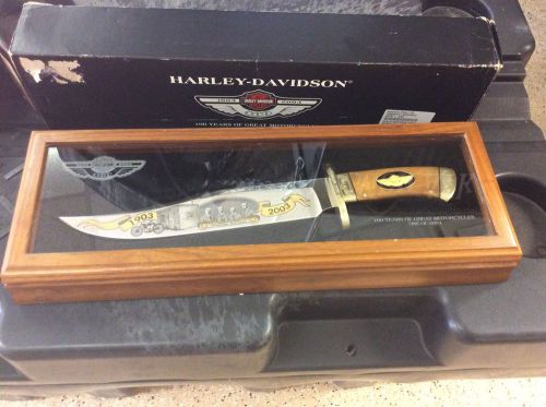 Harley davidson nos collectible 100th anniversary bowtie knife set