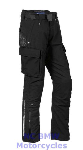 Bmw genuine motorcycle men rider waterproof textile pants black size 60