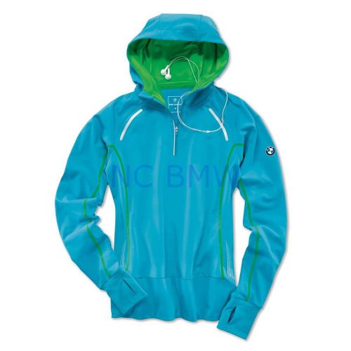 Bmw genuine athletics ladies performance longsleeve shirt blue xl extra large