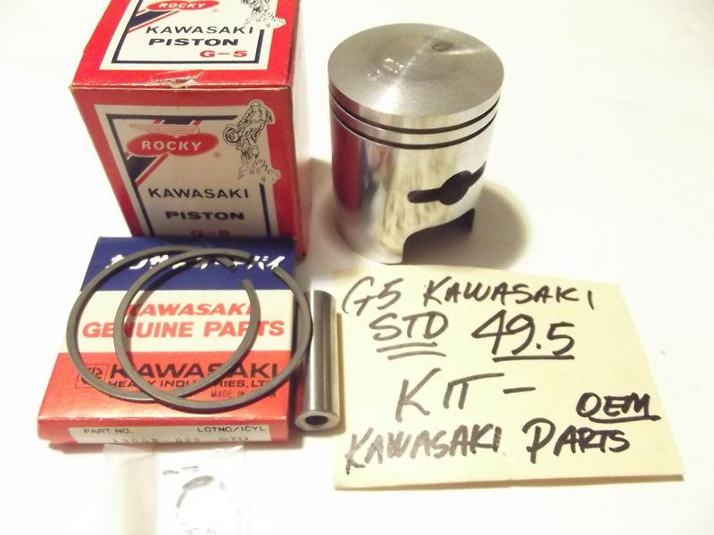 Kawasaki rocky g5 g4tr 100cc piston and ring kit std 49.5mm bore  kd ke km 100 