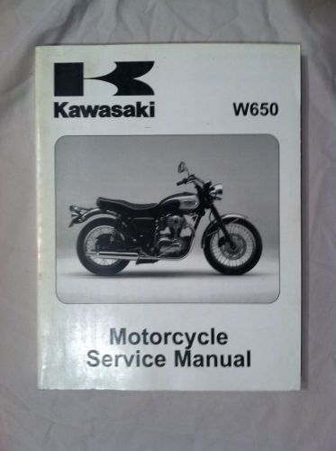 Kawasaki w650 motorcycle service manual 99-03 m#ej650-a1-a5/ 01 c3/ 02 c4/ 03 c5