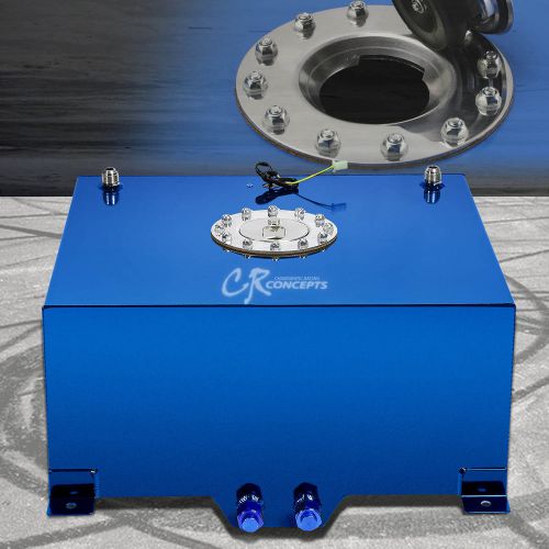 15.5 gallon/59l blue coat aluminum racing/drift fuel cell tank+cap+level sender