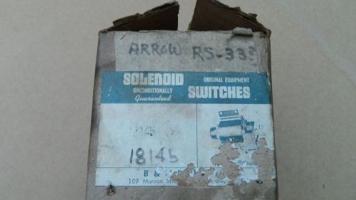 Vintage starter motor solenoid  switch rs 33 arrow 102  18145