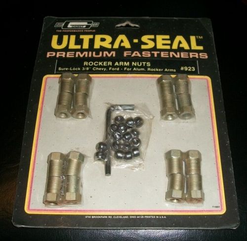 Mr. gasket, 923, aluminum rocker nuts, 3/8", chevy,ford, set of 16