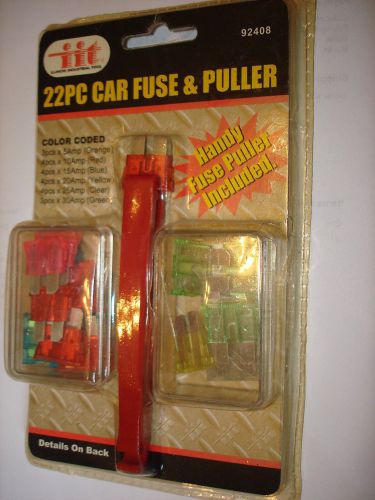 22 piece car or boat fuses and puller