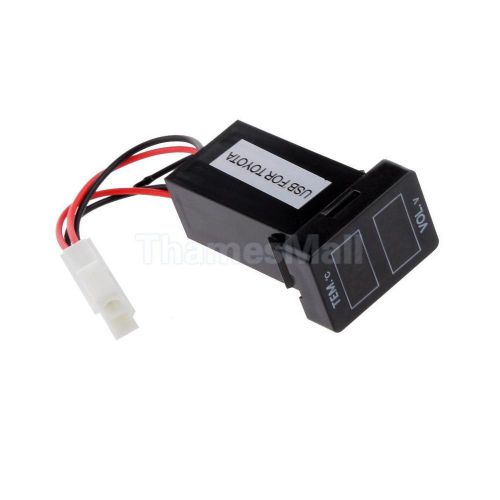 Dual led voltmeter thermometer for toyota prado 150 landcruiser 200 4runner