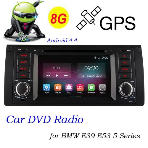 7'' car audio dvd radio for bmw e39 e53 5 series android 4.4 quadcore in dash