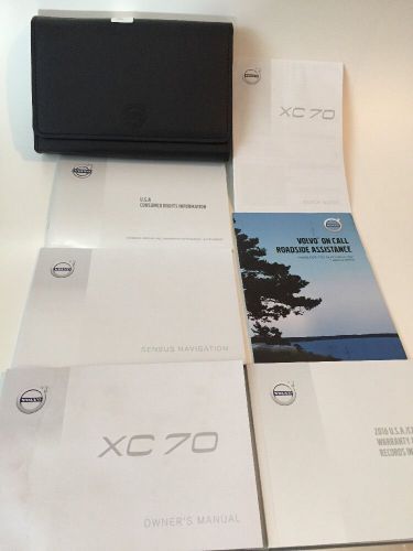 2016 volvo xc70 owners manual w/ navigation book &amp; case  free fast shipping