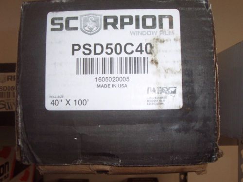 Scorpion predator automotive window tint film 50% 40&#034;x100&#039; roll