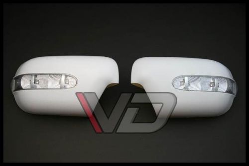 Led door mirror cover set unpainted for 95-02 bmw e39 e38