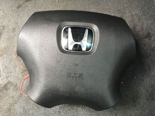 Honda accord sedan driver air wheel bag, black 2.4l 4cyl 03-07