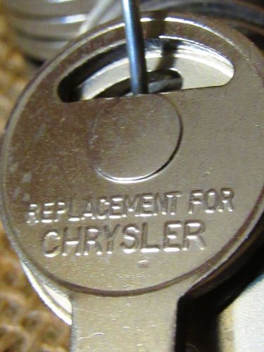 17 chrysler dodge plymouth y149 key blanks trunk 1965-80s
