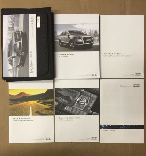 2014 audi q7 owner&#039;s manual with case