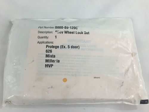 New mazda alloy wheel lug lock set 0000-89-120c