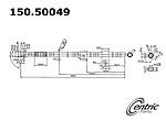 Centric parts 150.50049 front brake hose