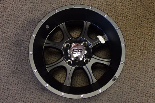 Itp 14ss202  14x8  wheel black with chrome center cap